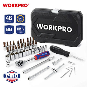 Набор инструмента  46пр  1/4"   Workpro