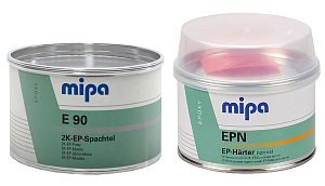 Шпатлевка MIPA E90 2K  эпоксидная светло-серая 1кг+ отв. 0,5кг (6)