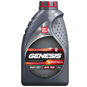 ЛУКОЙЛ GENESIS ARMORTECH  5W-40 (SQ) BMW LL-01 VW (синт)  1л  масло моторное 