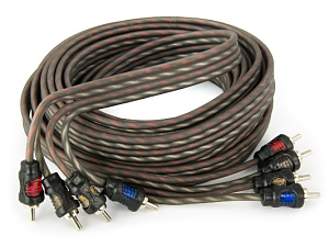 Кабель межблочный AURA RCA-0450 5м (4-х канальный)