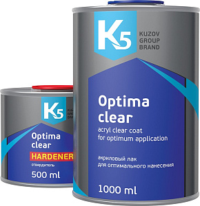 Лак акриловый 1л+ отверд. 0,5л  К5 Optima