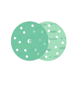 Круг шлифовальный P 80 150мм, 15отв. VOLCA EMERALD (100) (РВБ)