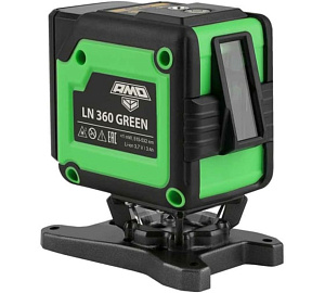 Уровень лазерный с зеленым лучом LN 3D-360-3 AMO 
