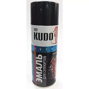 Краска-аэрозоль для суппортов Черная 520мл KUDO (6)