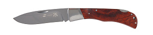 Нож STINGER 104мм, сталь/дерево, серебристо-коричневый