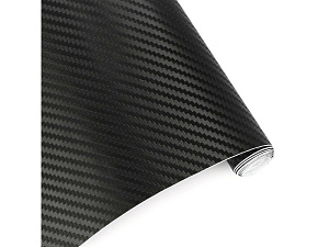 Пленка карбон 1,52м*0,2м  Карбон 3D (черный) мелкая ячейка