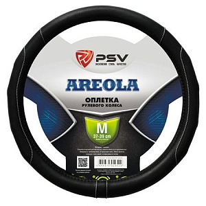 Оплетка  руля PSV AREOLA черно-белый M