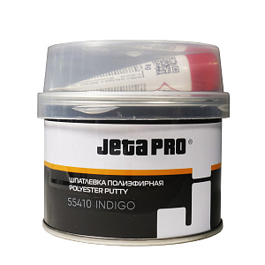 Шпатлевка микростекловолокно 0,25кг + отв. фиолетовая INDIGO JETAPRO (12)