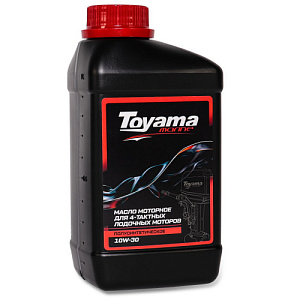 Масло 4Т TOYAMA SAE 10W30 полусинтетика 1литр. (лодочные моторы)