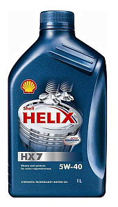 Shell HX7 5w40  1л (п/синт)  масло моторное