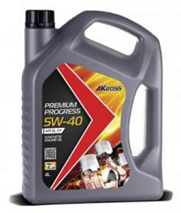 AKross PREMIUM PROGRESS 5W40 SL/CF (синт.)  4л масло моторное