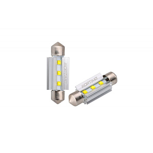 Лампа светодиодная FT-LED-3 PCS 39mm 12V Convex White