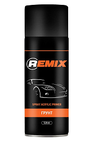 Грунт-аэрозоль акриловый серый 520мл REMIX (12)