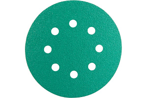 Диск HANKO GREEN P 150 125мм (8отв., липучка)  (100) 