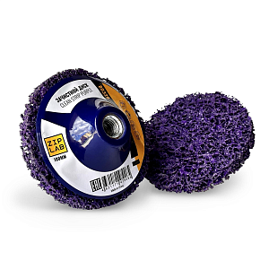 Диск Clean Strip Black для удаления ЛКП, на оправке М14, 100мм, фиолетовый  ZIP LAB