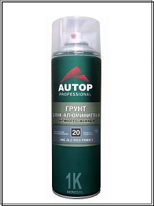 Грунт-аэрозоль цинк-алюминиевый (№20) антикоррозионный 650мл AUTOP ()