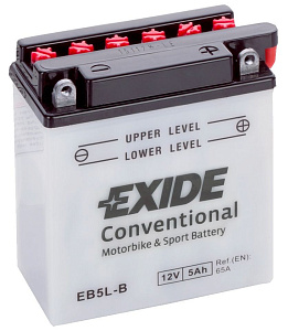 Аккумулятор EXIDE 1205 12V, 5А/ч(120х60х130) Стартерный ток 65А, (- +) кислотный