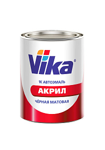 Эмаль акриловая AK-142 Черная матовая 0,85кг VIKA (6)