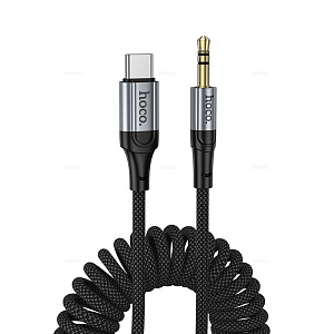 Кабель AUX HOCO UPA33B Nuevo AUX Jack 3,5  - Type-C , 1.5 м, черный