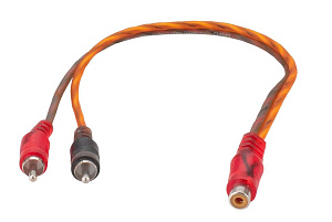Кабель межблочный DRC-RY11 RCA (мама/2папа) 0,2м  DSD