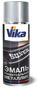 Краска-спрей  универс. Silver  520 мл  VIKA (6)