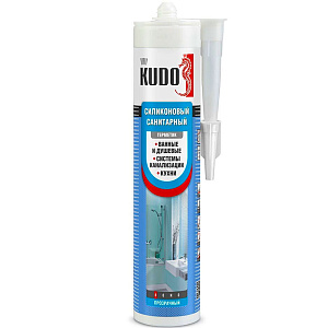 Герметик KUDO KSK-121 силиконовый санитарный белый  280мл  KUDO