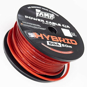 Кабель силовой AMP HYBRID 8Ga 1м (50)