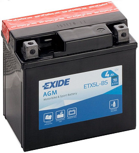 Аккумулятор EXIDE AGM 1203 12V, 4А/ч(114x71x86) Стартерный ток 50А (- +) кислотный