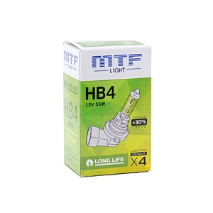 Лампа HB4/9006  55W 12V Long Life+30%  MTF