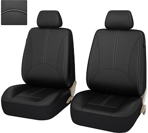 Авточехлы PSV Imperial Next 2 Front черный/отстр. черная