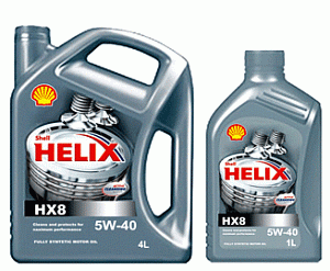 Shell HX8 5w40  1л (синт)  масло моторное