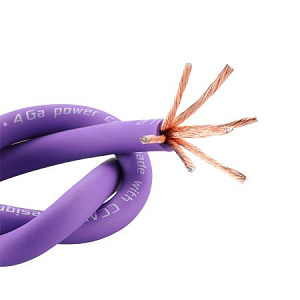 Кабель силовой DL AUDIO Barracuda Power Cable  4GA Purple  1м  (50м)