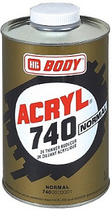 Растворитель 740 ACRIL NORMAL 1л для акриловых продуктов BODY (6)