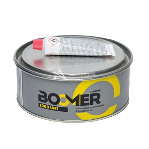 Шпатлевка полиэфирная, универсальная UNI 1.0кг+0,02кг отв.  BOOMER (8)