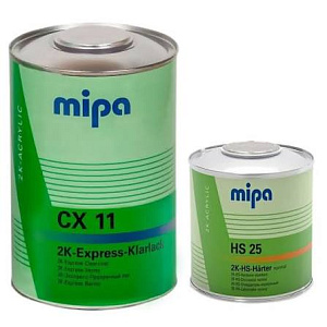 Лак MIPA 2К экспресс прозрачный CX 11  1,0л+отв. 0,5л (6)