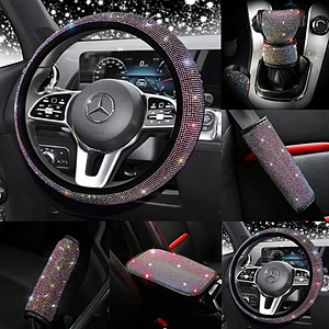 Оплетка  руля АВТОПИЛОТ искуственная кожа+стразы