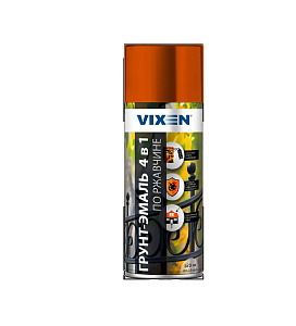 Грунт-эмаль-аэрозоль ржавчине VIXEN черный янтарь 520мл