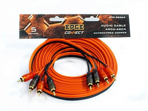 Кабель межблочный EDGE EDC-RB504 4RCA-4RCA (5м)
