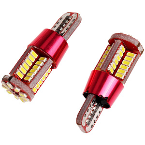 Лампа без цоколя W5W 50 диодов T10-3014-57SMD 12-24V Canbus White