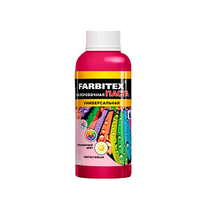 Паста колеровочная, универсальная, розовый 0,1л FARBITEX