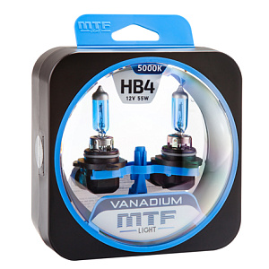 Набор ламп HB4/9006 55W 12V 5000K Vanadium  MTF (2шт)
