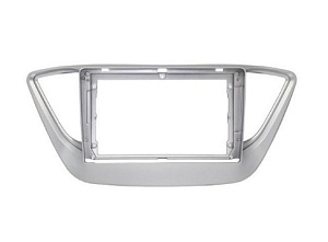 Рамка + проводка на магнитолу HYUNDAI Solaris 2/iso1/ 2017-2020 9"+ проводка TEYES silver