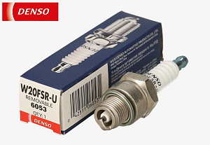 Свеча зажигания DENSO W20FSR-U (6053) (аналог NGK BR6HS,B6HS,Уфа СИ12РТ) 