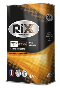 RIXX Moto 4T 10W-30 (п/синт.) 4л масло моторное (4)
