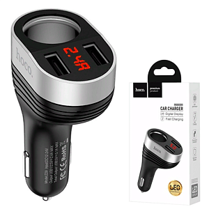 Устройство зарядное а/м универсальное 2USB (2,4A)  HOCO Z29
