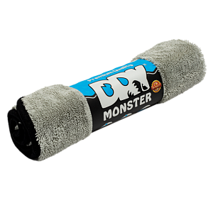 Микрофибра для сушки с оверлоком 50*60см серая DRY MONSTER Detail