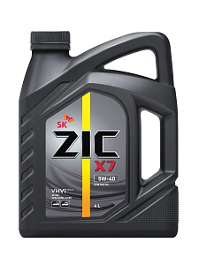 ZIC X7  5W-40 4л (синт) SN/CF  масло моторное