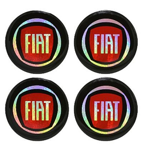 Эмблема на диски и колпаки самоклеящ. 60мм Fiat к-т