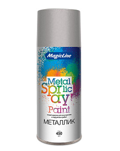 Краска-аэрозоль хром 265гр MAGIC LINE (12)