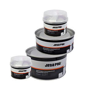Шпатлевка мягкая 1,0кг+0,02кг отв. бежевая Soft JETAPRO (10)